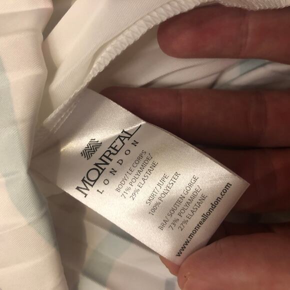 RARE Monreal London Tennis Dress, sz XS NWOT's $445 White blie - Picture 10 of 15